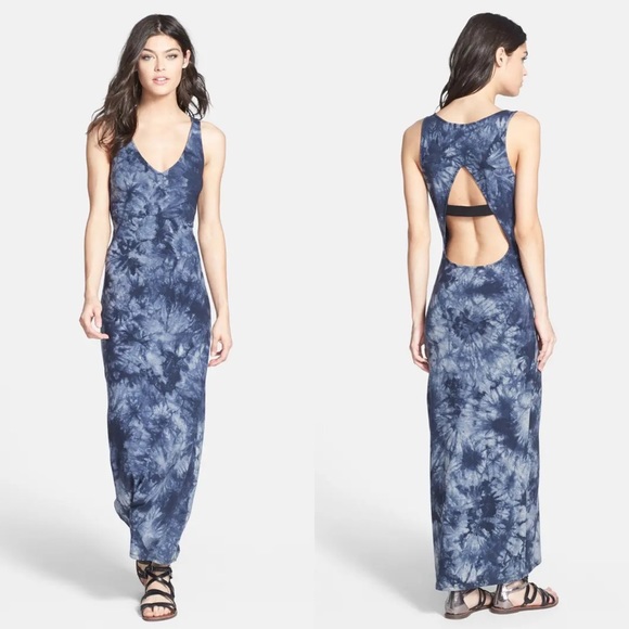 Sanctuary Dresses & Skirts - Sanctuary Blue Tie Dye Sleeveless Maxi Dress Sm